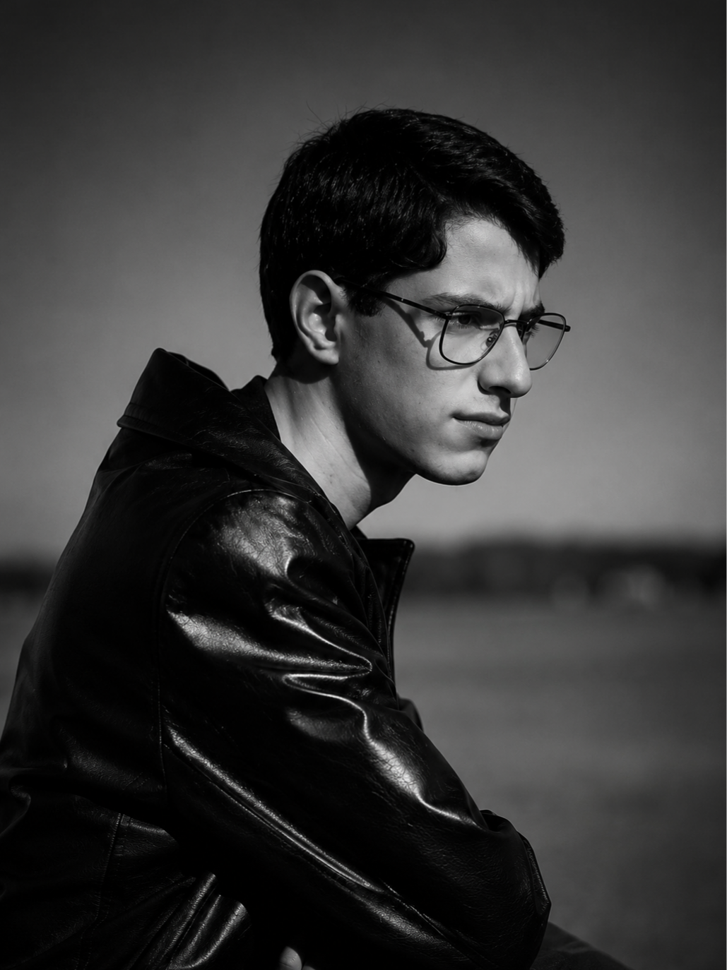 High school senior graduation portrait